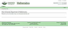 Tablet Screenshot of math.ohiou.edu