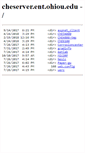 Mobile Screenshot of cheserver.ent.ohiou.edu